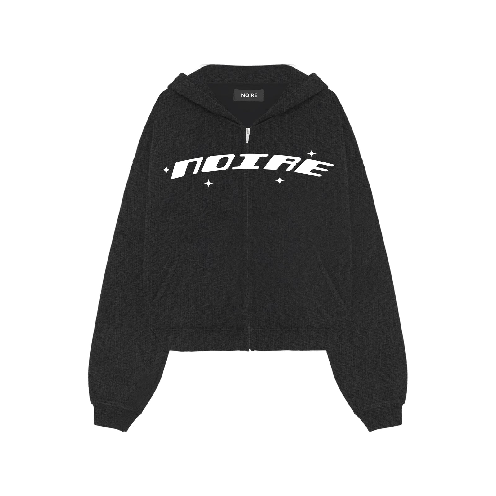 ZIP-UP HOODIE – NOIRE